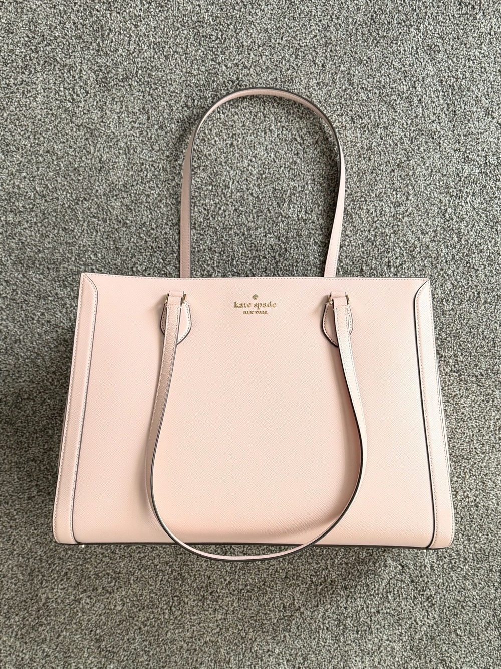 kate spade Pale Blush Pink Saffiano Leather Tote